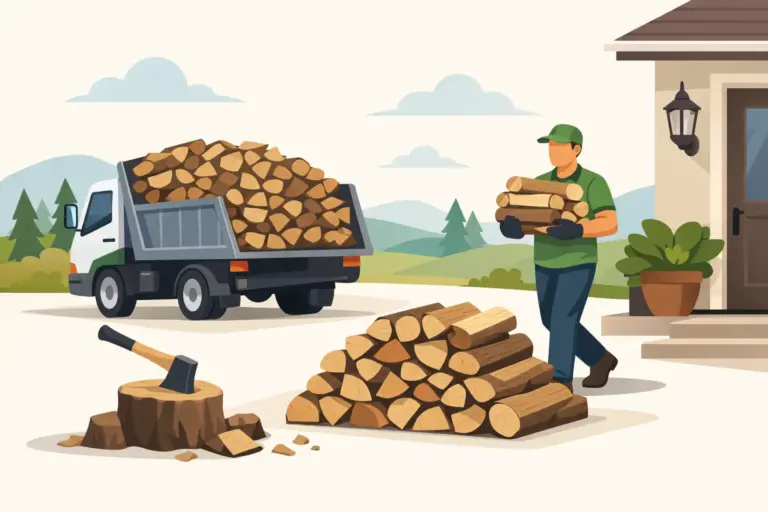 Seasoned Firewood Delivery Done Properly