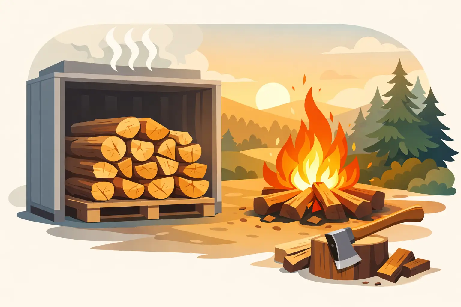 Why Kiln Dried Hardwood Logs Burn Better